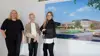 Linda Nilsson, projektledare Permobil, Karin Jönsson-Loo, projektchef Vectura, Camilla Andersson, hållbarhetschef Permobil.